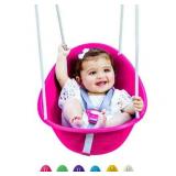 Coconut Baby Swing Toddler Swing Baby First Swing Easy Installation Ages 9 Months and up Pink