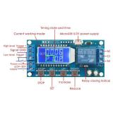 DROK Timer Relay, Time Delay Relay DC 5V 12V 24V Delay Controller Board Delay-off Cycle Timer 0.01s-9999mins Trigger Delay Switching Relay Module with LCD Display Support Micro USB 5V Power Supply