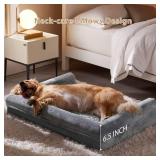 BFPETHOME Dog Beds for Large Dogs, Orthopedic Dog Bed for Medium Large Dogs,Big Waterpfoof Couch Dog Pet Bed with Removable Washable Cover