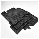 Fits 2020-2024 Kia Telluride Floor Mats Front & 2nd Row Seat Liner Set Fit All-Weather Full Set Liners (Black)