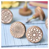 Indian Shelf 18 Pack- Boho Knobs- Wood Knobs for Cabinets and Drawers- Natural Wooden Dresser Knobs- Boho Wooden Knobs- Unique Wood Drawer Pulls- Boho Drawer Knobs and Pulls- Cabinet Door Handles
