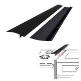 SEVCHY Silicone Stove Gap Covers (2 pack), Heat Resistant Silicone Stove Counter Guard Cabinet Gap Filler Seal the gap between Oven Kitchen Cabinet and Stove Countertop Easy Clean (25 inch, Black)