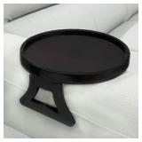 Pekokavo Sofa Arm Clip Tray, Side Table for Remote Controls/Drinks/Gamepads Holder (Black)