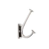 Hickory Hardware Skylight Collection Coat Hooks, Wall Hooks for Hanging Coats, Hats, Towels, Robes and More, 4-7/8 Inch Long, Polished Nickel, Single, 1 Count (Pack of 1)