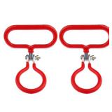Zelerdo 2 Pack Carboy Handle for Smooth Neck 3 Gallon 5 Gallon 6 Gallon 6.5 Gallon Glass Carboys (Red)