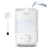 LEVOIT Top Fill Humidifiers for Bedroom, 2.5L Tank for Large Room, Easy to Fill & Clean, 28dB Quiet Cool Mist Air Humidifier for Home Baby Nursery & Plants, Auto Shut-off and BPA-Free for Safety, 25H
