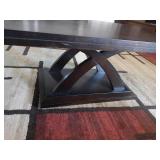 Delta Wood Co. coffee table. 19 x 48 x 28. Matched lots # 1003 and #1004