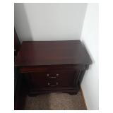 Side table with 3 drawers. 28 x 30 x 17. Matches lots #1017 and #1020