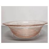 Light Pink Depression Glass Bowl