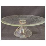 Lovely Cake Plate With Domed Cover (Approximately 11 1/2")