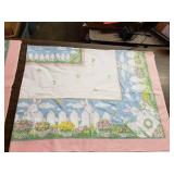 Adorable Easter Lot -12 Pieces- Includes 6" Rectangular Tablecloth & 4