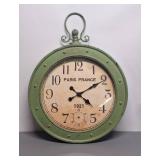 2 Foot Diameter Large Vintage Looking Clock - Clock Needs Repair