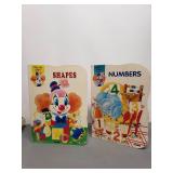 Vintage Pilu the Clown Jumbo Board Books-Numbers and Shapes