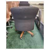NOH Black Office Chair On Rollers