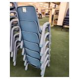 Lot Of 6 Toddler Chairs, Light Blue