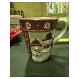 St. Nicholas Square Warm Wishes set of 2 Christmas mugs