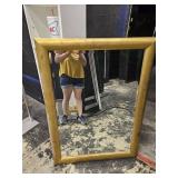 Heavy large mirror, dusty from sitting around