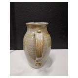 Heavy hand made pottery vase