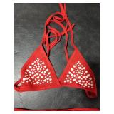 exciting Lives Glow in The Night Bikini Set - Sexy Lingerie Set - Gift for Girlfriend, Wife, Anniversary, Birthday, Valentines Day, Honeymoon, Dating Red