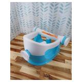 Summer Infant My Bath Seat for Sit-Up Baby Bathing, Sure & Secure Suction Cups, Backrest for Assisted Sitting, Easy Setup & Storage, Aqua
