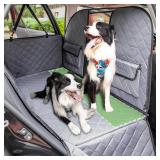 $$! Rincus Heavy Duty Back Seat Extender for Dogs, Hard Bottom Dog Car Hammock, Universal Fit Waterproof Backseat Pet Covers with Mesh Barrier for Large Dogs, Anti Dirt & Hair Pets for Car & S