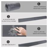 A AMEBAY Detachable Bed Wedge Pillow for Headboard Multifunction Gap Filler Bed Crack Pillow Mattress Space Filler (76"x10"x6") King Size