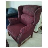 Wing-Back Chair W/ Ottoman