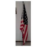 American Flag & Pole