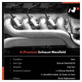 A-Premium Left Exhaust Manifold Kit W/Gasket & Nuts & Studs [8Cyl 5.4L] Compatible with Ford E-150 E-250 E-350 E-450 F-350 Super Duty Club Wagon Excursion & Lincoln Navigator, Replace# YC2Z9431EA