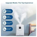 $$! LEVOIT LV600S Smart Warm and Cool Mist Humidifiers for Home Bedroom Large Room, (6L) 753ft² Coverage, Quickly & Evenly Humidify Whole House, Easy Top Fill, App & Voice Control - Quiet Sle