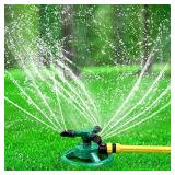 Garden Sprinkler, Adjustable 360 Degree Rotation Lawn Sprinkler, Large Area Coverage, Multipurpose Yard Sprinklers for Plant Irrigation and Kids Playing