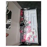 Kraken Keycaps - Sakura Edition RGB Backlit Keycap Set - White & Pink Doubleshot PBT Keycaps for Any Size Mechanical Keyboards - for All 60%, 65%, 75%, 85%, TKL & Full Size Keyboards (Sakura)