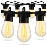 Aialun 150FT LED Outdoor String Lights, Outside Patio Backyard Light with 2200K Shatterproof Edison Bulbs