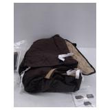 Easy-Going Waterproof Recliner Sofa Cover with Pocket (Recliner Sofa, Chocolate/Beige) Large