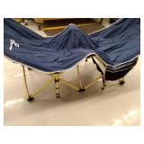 Sportneer Camping Cot for Adults with Mattress, Blue