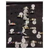 stainless steel ring lot of 42 pieces
