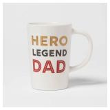 (2 Pack) 16oz Stoneware Hero Legend Dad Mugs- Room Essentials GREAT FATHER
