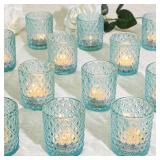 SUPMIND 26 Pcs Votive Candle Holders, Clear Glass Candle Holders Bulk for Table Centerpiece, Tea Lights Candle Holders for Wedding Shower, Party and Home Decor
