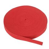 PATIKIL Cotton Twill Tape 3/4 Inch 50 Yards Cotton Ribbon Bias Binding Tape Herringbone Webbing Trim for Sewing Gift Wrapping Craft DIY Bright Red