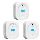 AEGISLINK Smoke and Carbon Monoxide Detector 10-Year Lifespan with Replaceable Battery, Photoelectric Fire Alarm and Electrochemical CO Alarm with Test/Silence Button, SC200, 3-Pack - Retail: $83.51