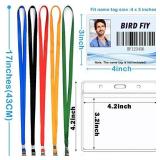 4x3 Name Tags Badge Holder with Lanyard 50 Pack Waterproof Horizontal ID Badge Holder and 50 Pcs Lanyards Nametag for Conferences, Events, and Meetings (Black, 4 X 3 inches)