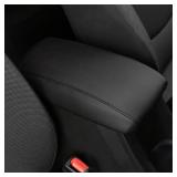 AOMSAZTO Leather Center Console Armrest Cover for 2012-2017 Camry Toyota Black