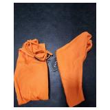 ZAFUL Women Strapless Textured Bandeau Bikini 2 Piece Swimwear Cheeky Solid Lace up Bathing Suits(0-Orange,M) Size 6