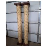 2 decorative columns