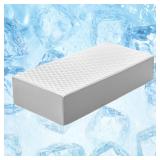 Kehangte Cooling Cube Pillow for Side Sleepers, Square Memory Foam Side Sleeper Pillow Firm Soft Double-Sided Supportive, Support Head Cervical Pillow for Neck Shoulder Pain, 24"x12"x5"
