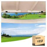 10L0L Golf Cart Rear View Mirror for Yamaha EZGO Club Car, 16.5" Extra Wide 180 Degree Panoramic Rearview Mirror