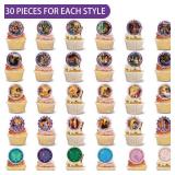 30Pcs Encanto Cupcake Toppers Birthday Party Favor, Encanto Rings for Cupcakes, Encanto Rings for Kids, Cupcake Toppers Rings for Encanto Birthday Party Supplies