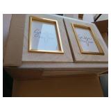 ArtbyHannah 10 Pack 4x6 Picture Frames Set with Marble Pattern and Gold Trim for Table Top Display and Wall Mounting?Ornate Photo Frame Wall Art for Home Decor