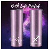 Onebttl Zodiac Astrology Sign Tumbler, Birthday Gifts, Purple Constellation Gifts for Women, Girl, Friend, Wife for Birthday & Christmas - Sagittarius