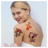 MECOLOUR Printable Temporary Tattoo Paper for LASER Printer,8.5"X11" 5 Sheets, DIY Image Transfer Decal Paper for Skin